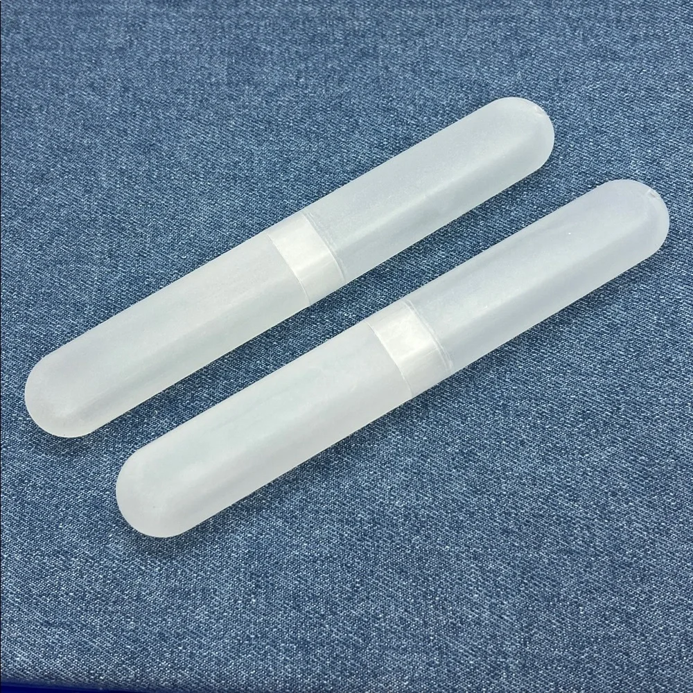 Toothbrush Travel Plastic Case Portable Tube Protector Holder Lot of 2 NWOT